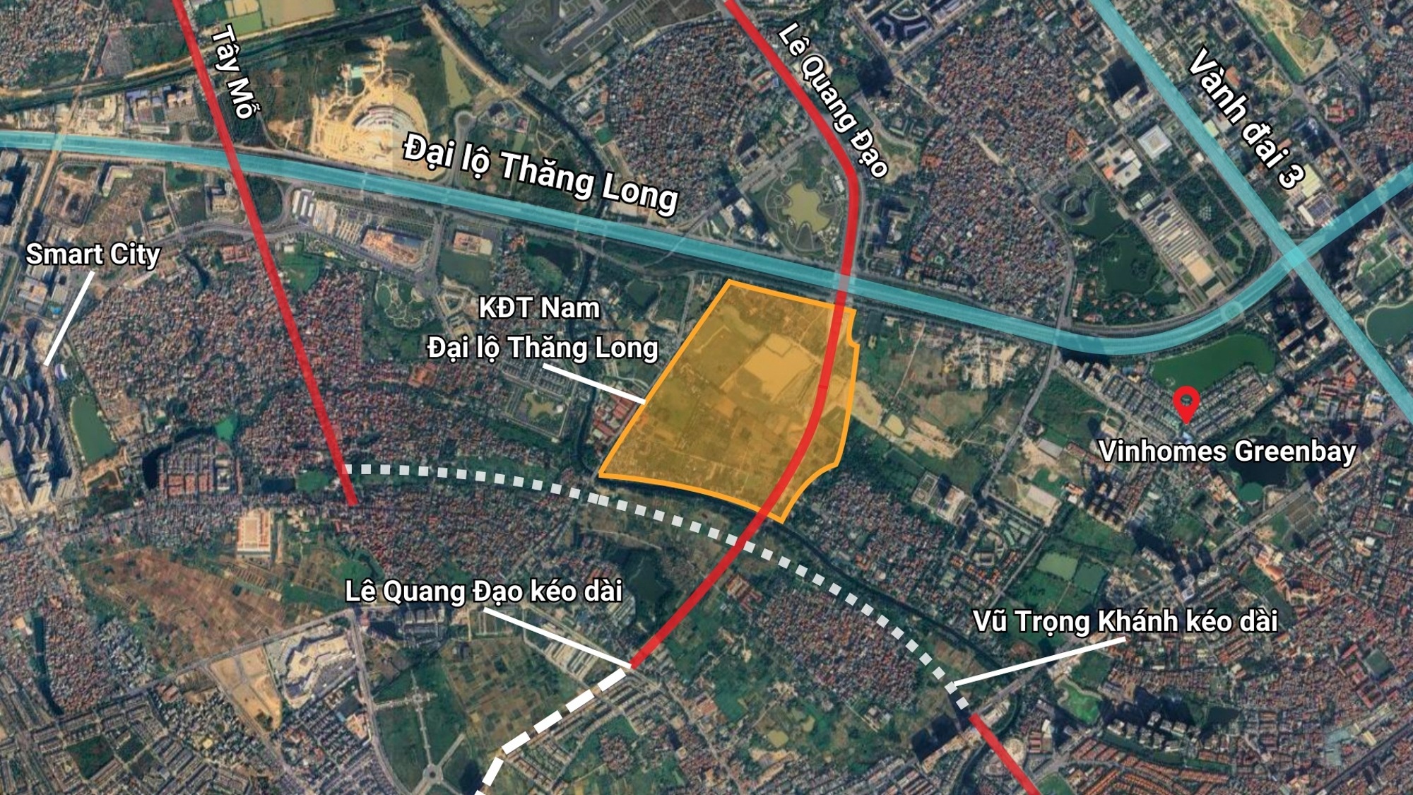 Hà Nội sắp có khu đô thị hơn 20.000 tỷ, rộng 75 ha nằm sát khu biệt thự đắt đỏ bậc nhất Hà Nội và cạnh đại lộ dài và đẹp nhất Việt Nam - Ảnh 1.