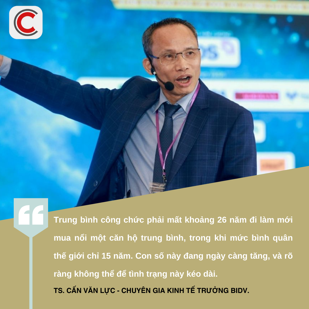 TS. Cấn Văn Lực: 26 năm đi làm mới mua nổi căn hộ trung bình, giá nhà Việt Nam đang quá cao - Ảnh 2.