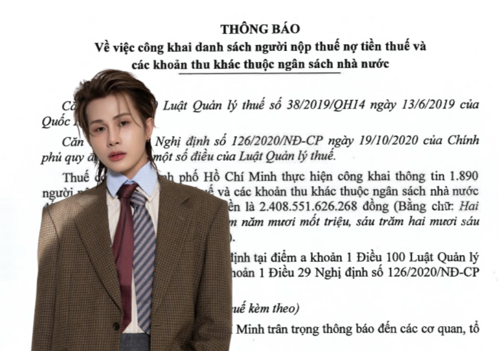 Công ty J97 Entertainment nằm trong danh sách nợ thuế - Ảnh 1.