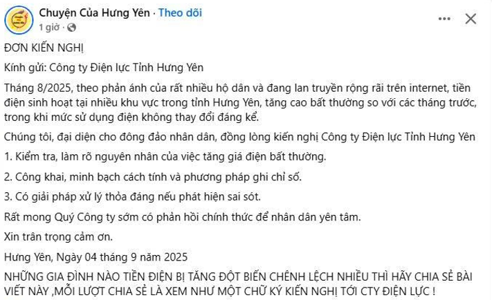 Mạng xã hội ồn ào nghi ngờ hóa đơn tiền điện, EVNNPC nói chưa nhận được phản ánh tăng bất thường - Ảnh 1. Mạng xã hội ồn ào nghi ngờ hóa đơn tiền điện, EVNNPC nói chưa nhận được phản ánh tăng bất thường - Ảnh 1.
