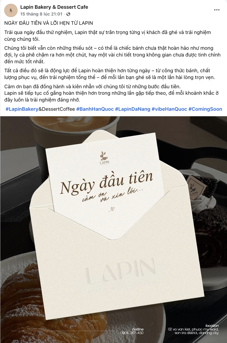 Phản hồi chính thức của tiệm bánh hot nhất Đà Nẵng sau việc để bánh lộ thiên, chất lượng không tương xứng- Ảnh 9. Phản hồi chính thức của tiệm bánh hot nhất Đà Nẵng sau việc để bánh lộ thiên, chất lượng không tương xứng- Ảnh 9.