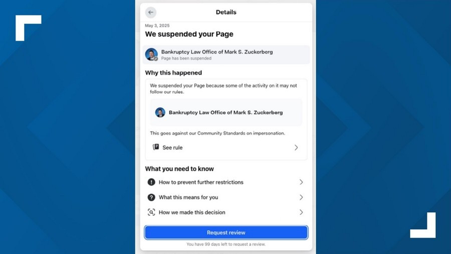 Mark Zuckerberg kiện Mark Zuckerberg vì bị khóa tài khoản Facebook- Ảnh 1.