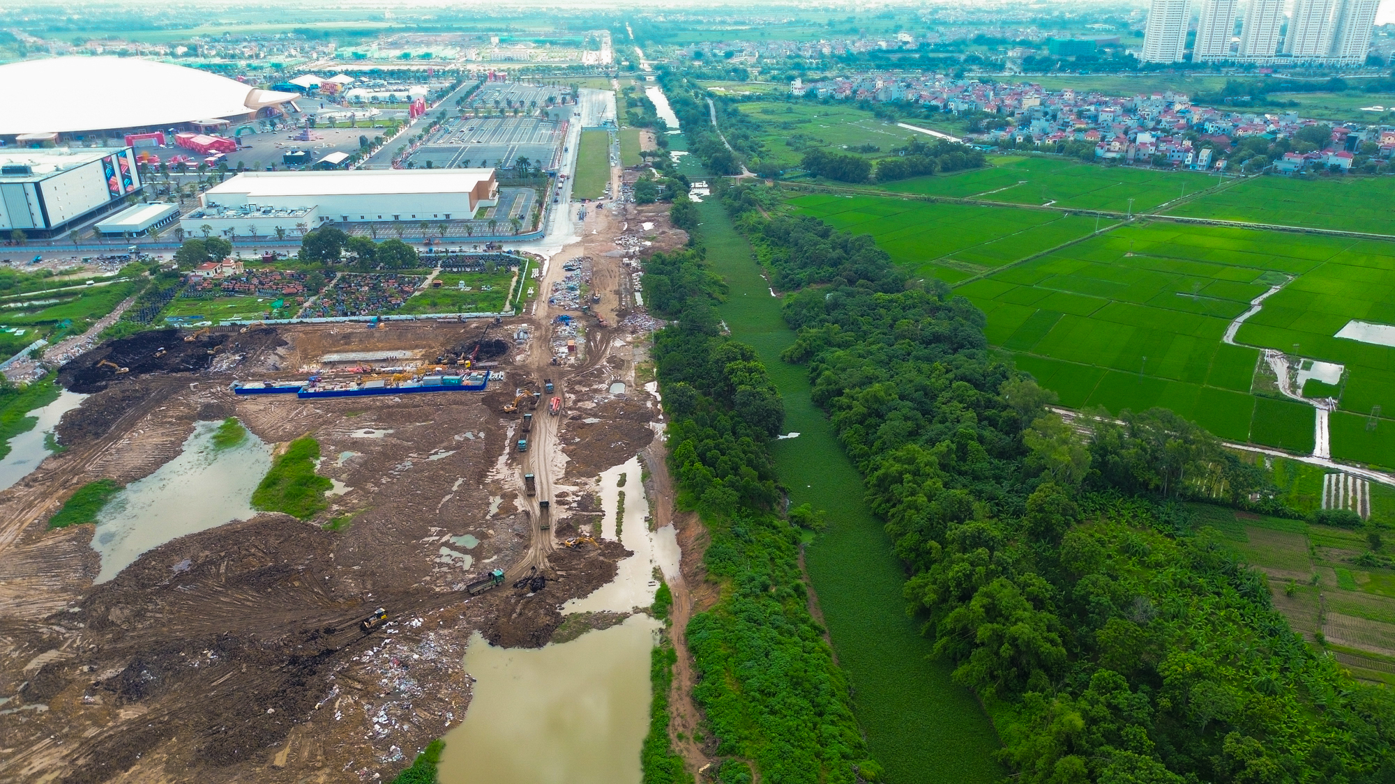 Toàn cảnh công trường xây cầu có trụ cao nhất, nhịp chính dài thứ 2 Việt Nam kết nối với dự án “nóng” bậc nhất của tỷ phú Phạm Nhật Vượng- Ảnh 8.