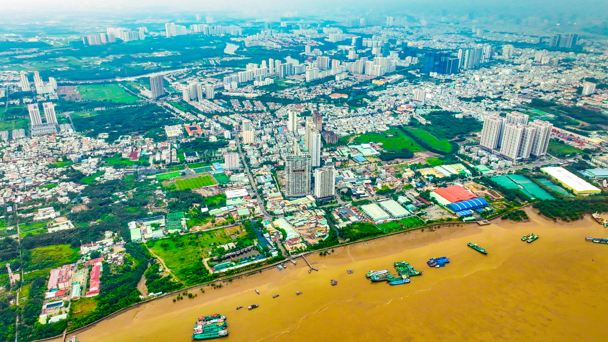 Toàn cảnh khu vực được Masterise đề xuất xây cầu 2 tầng đầu tiên ở TP.HCM, nối khu nhà giàu Phú Mỹ Hưng với sân bay Long Thành- Ảnh 1. Toàn cảnh khu vực được Masterise đề xuất xây cầu 2 tầng đầu tiên ở TP.HCM, nối khu nhà giàu Phú Mỹ Hưng với sân bay Long Thành- Ảnh 1.