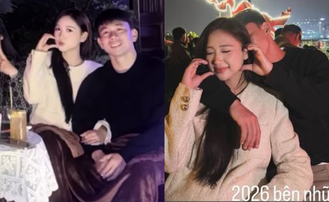 Hoa khôi Hà thành Bùi Thu Hương công khai hẹn hò cùng tuyển thủ Trần Minh Vương - Ảnh 1.