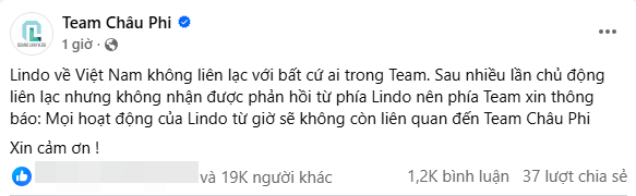 Lindo rời Team Châu Phi: Những ồn ào và biến cố đầu năm 2026 - Ảnh 3.