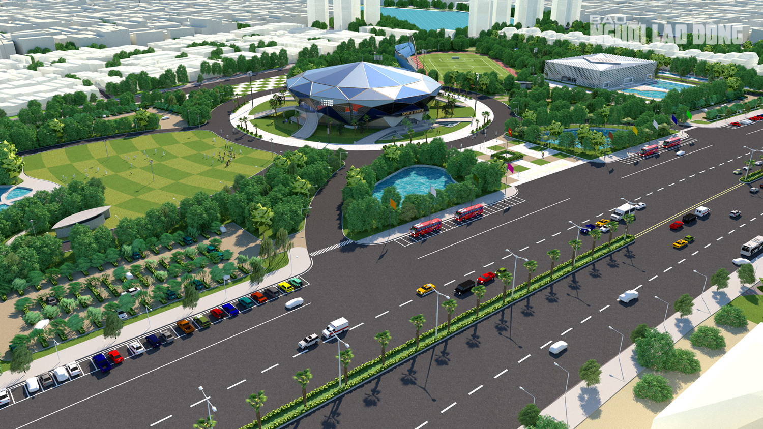 Nhà thi đấu kim cương xanh 340 tỉ đồng tại trung tâm thể dục thể thao Quảng Trị - Ảnh 23. Nhà thi đấu kim cương xanh 340 tỉ đồng tại trung tâm thể dục thể thao Quảng Trị - Ảnh 23.