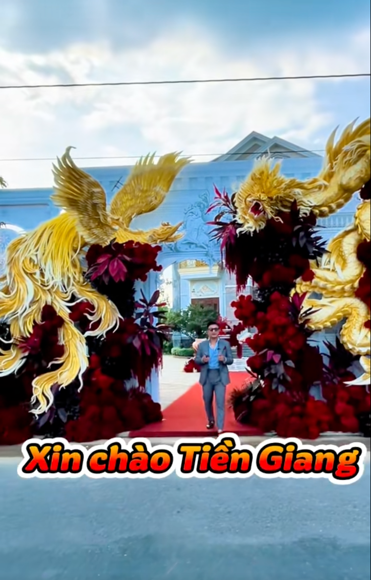 Đám cưới hoành tráng tại Tiền Giang: Thiếu gia miền Tây biến sân tennis thành lễ đường - Ảnh 1.