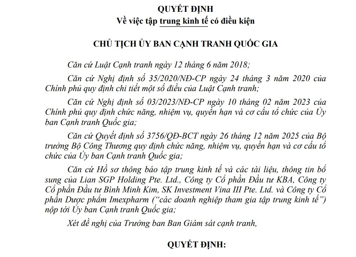 Vụ mua lại Imexpharm của Livzon: Thương vụ M&A lớn tại Việt Nam - Ảnh 2. Vụ mua lại Imexpharm của Livzon: Thương vụ M&A lớn tại Việt Nam - Ảnh 2.