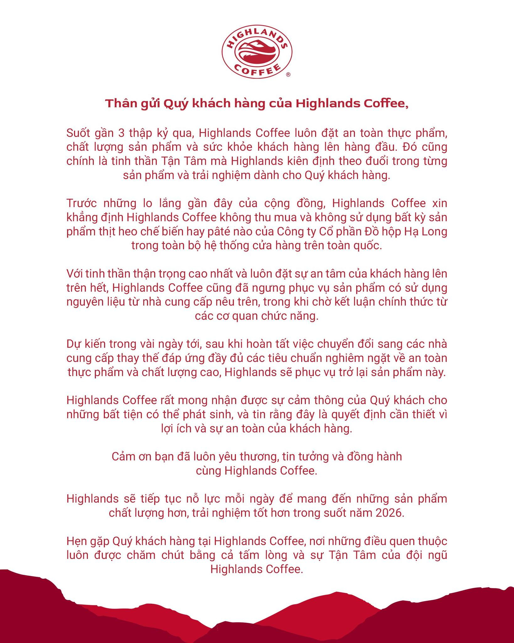 Cách Highlands Coffee và The Coffee House xử lý khủng hoảng an toàn thực phẩm - Ảnh 1. Cách Highlands Coffee và The Coffee House xử lý khủng hoảng an toàn thực phẩm - Ảnh 1.