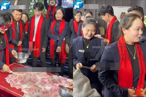 21 Tuổi phát vàng cho nhân viên , thưởng tiền mặt gây sốt trong tiệc tất niên - Ảnh 1. 21 Tuổi phát vàng cho nhân viên , thưởng tiền mặt gây sốt trong tiệc tất niên - Ảnh 1.