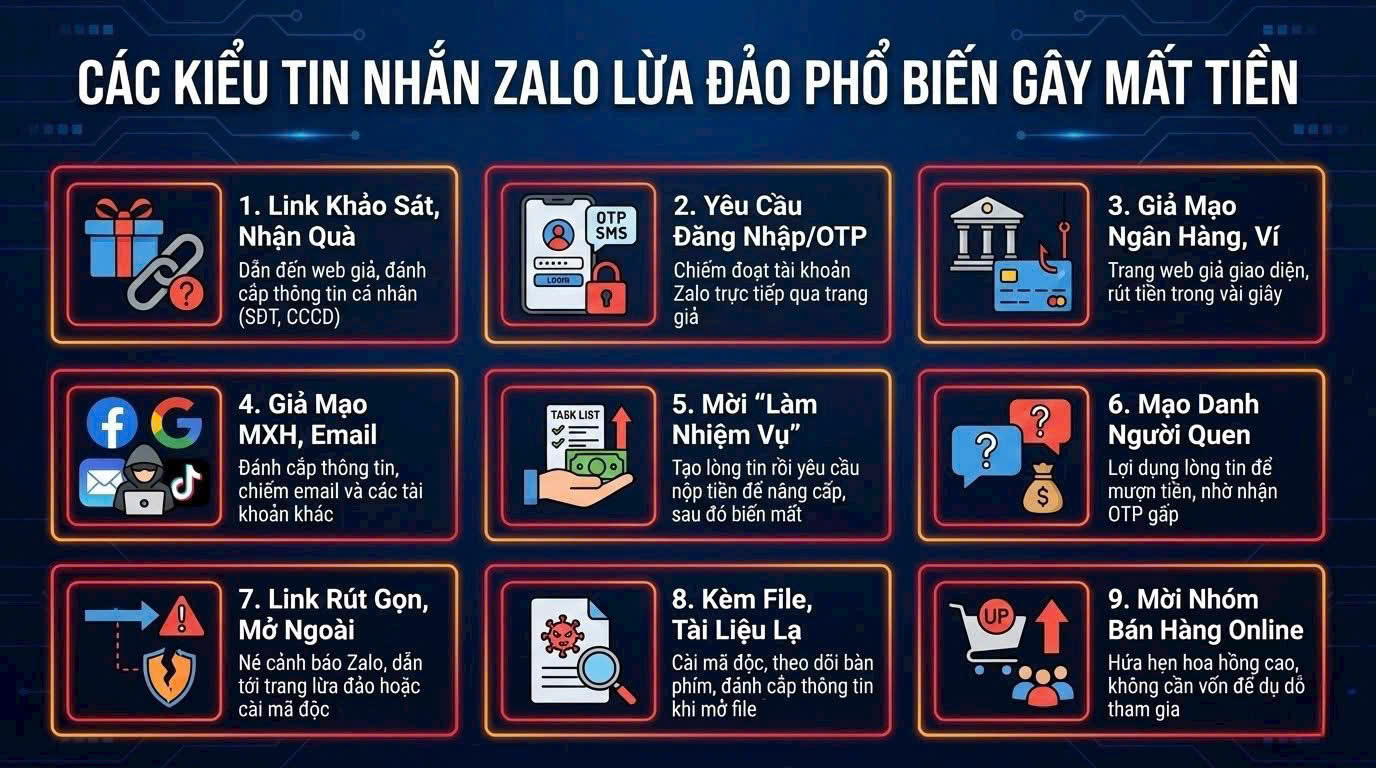 Công an cảnh báo 9 kiểu tin nhắn Zalo lừa đảo người dân cần biết ngay - Ảnh 2. Công an cảnh báo 9 kiểu tin nhắn Zalo lừa đảo người dân cần biết ngay - Ảnh 2.