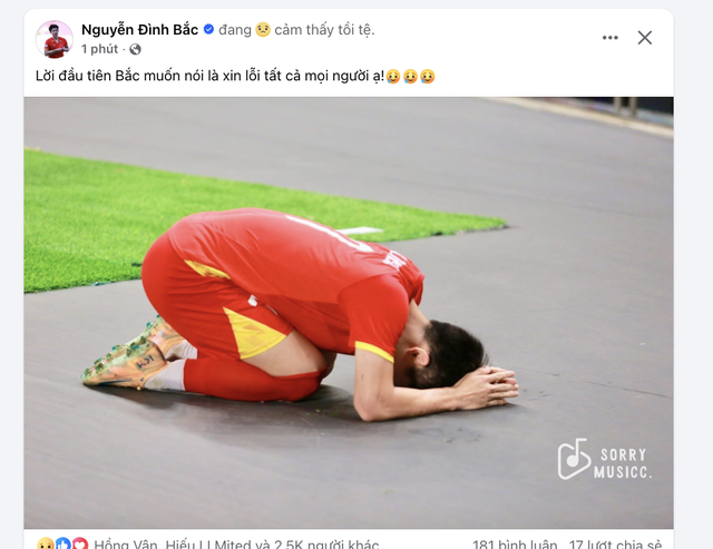 U23 Việt Nam đồng loạt xin lỗi: Cùng nhau chiến thắng, cùng nhau thất bại- Ảnh 1. U23 Việt Nam đồng loạt xin lỗi: Cùng nhau chiến thắng, cùng nhau thất bại- Ảnh 1.