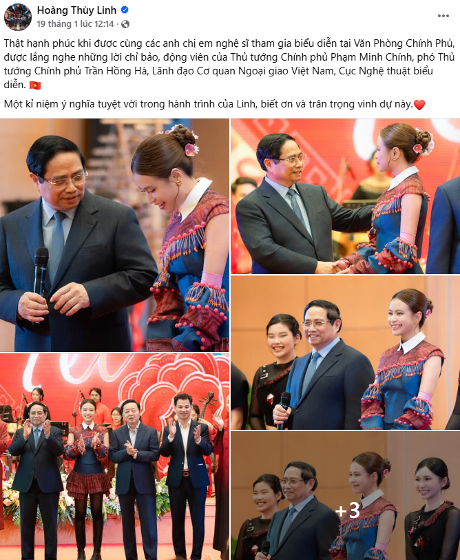 Hoàng thùy Linh biểu diễn tại Văn phòng Chính phủ , khẳng định âm nhạc Việt Nam trên quốc tế - Ảnh 1. Hoàng thùy Linh biểu diễn tại Văn phòng Chính phủ , khẳng định âm nhạc Việt Nam trên quốc tế - Ảnh 1.