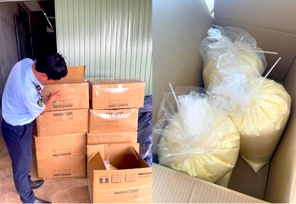 Phát hiện 680kg kem làm trắng da không rõ nguồn gốc tại gia Lai - Ảnh 1. Phát hiện 680kg kem làm trắng da không rõ nguồn gốc tại gia Lai - Ảnh 1.