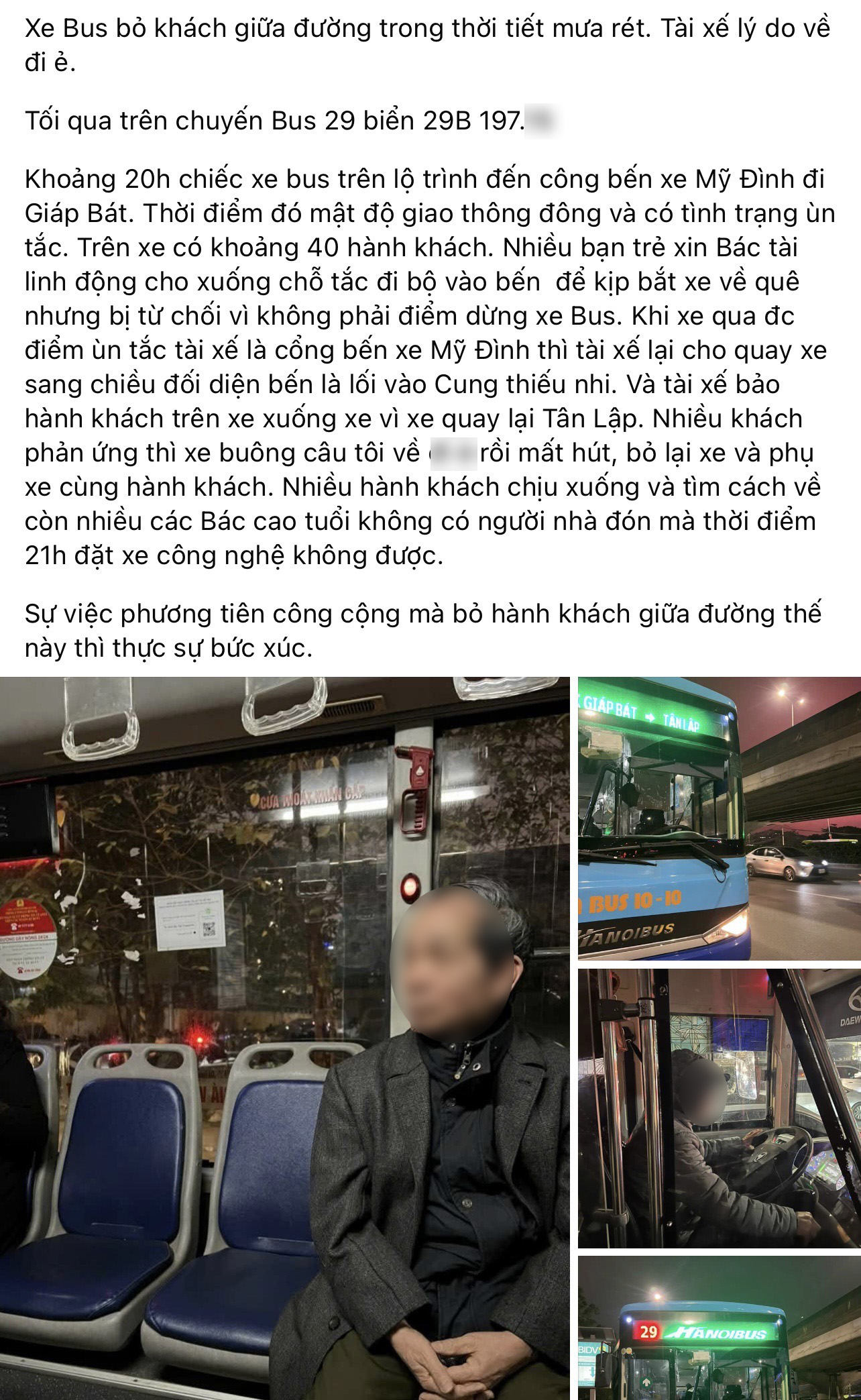 Tài xế xe buýt ở Hà Nội bỏ khách giữa đường vì đau bụng dữ dội - Ảnh 1.