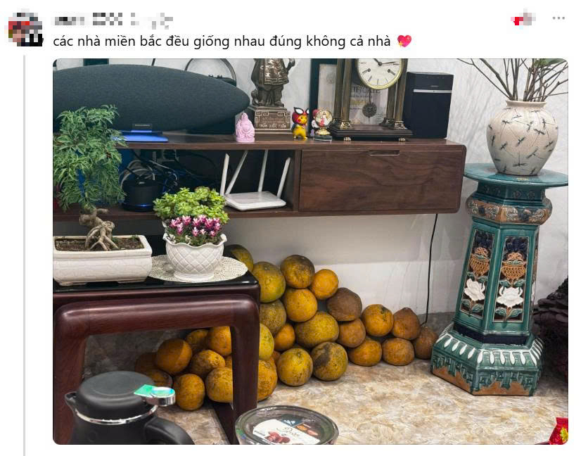 Trung bình nhà miền Bắc ngày Tết: Bưởi diễn chất đầy không gian sống