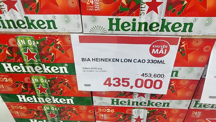 Bia Tết 2026 khuyến mãi hấp dẫn nhưng vẫn ế khách trong mùa lễ hội - Ảnh 4. Bia Tết 2026 khuyến mãi hấp dẫn nhưng vẫn ế khách trong mùa lễ hội - Ảnh 4.
