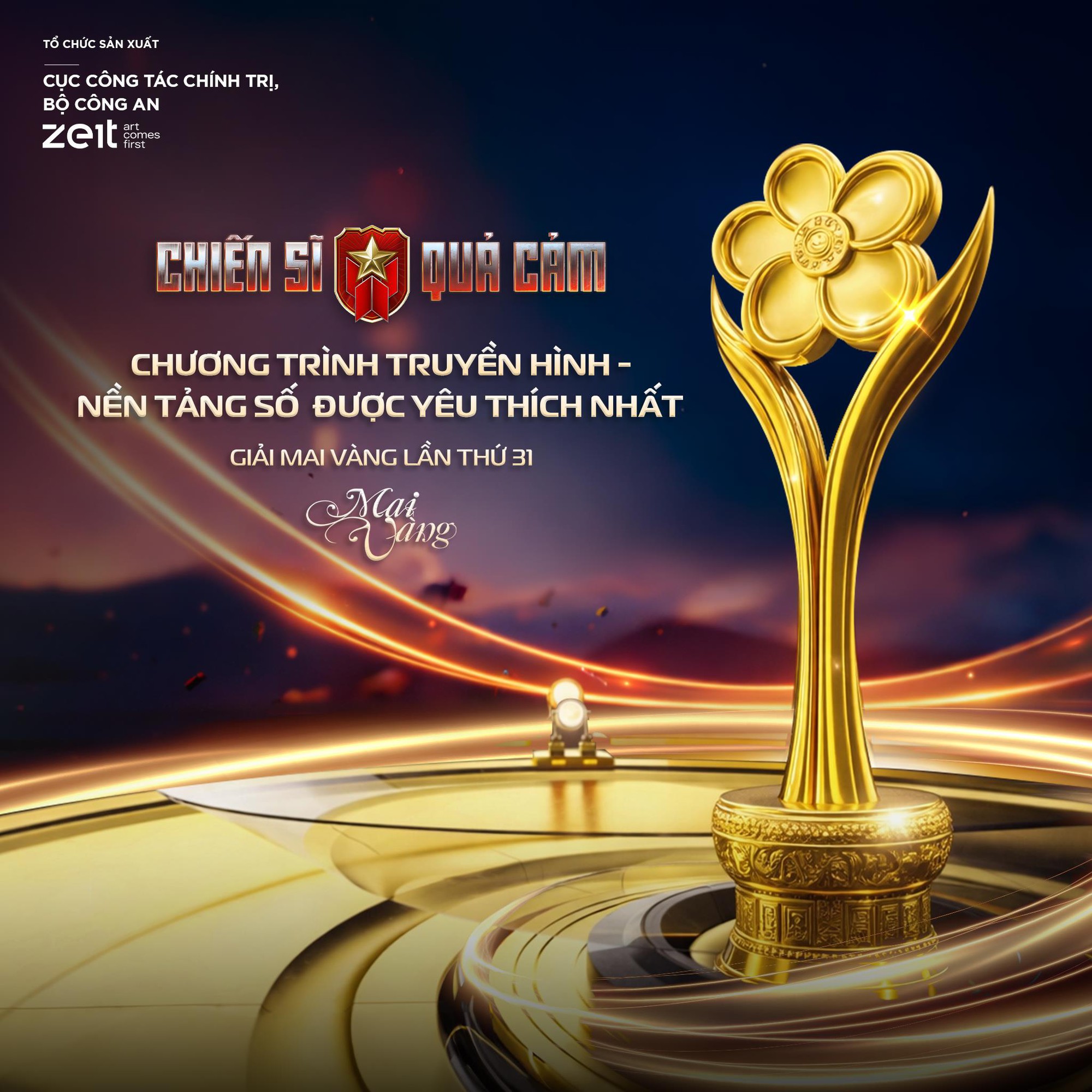 Chiến Sĩ Quả Cảm là chương trình truyền hình được khán giả yêu thích nhất tại Mai Vàng lần thứ 31 - Ảnh 1.