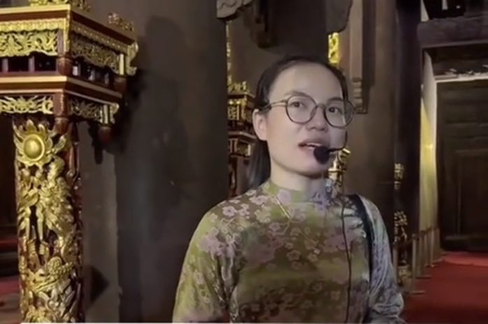 Xác minh clip hướng dẫn viên ở Lam Kinh nói về nhà Tây Sơn - Ảnh 1.