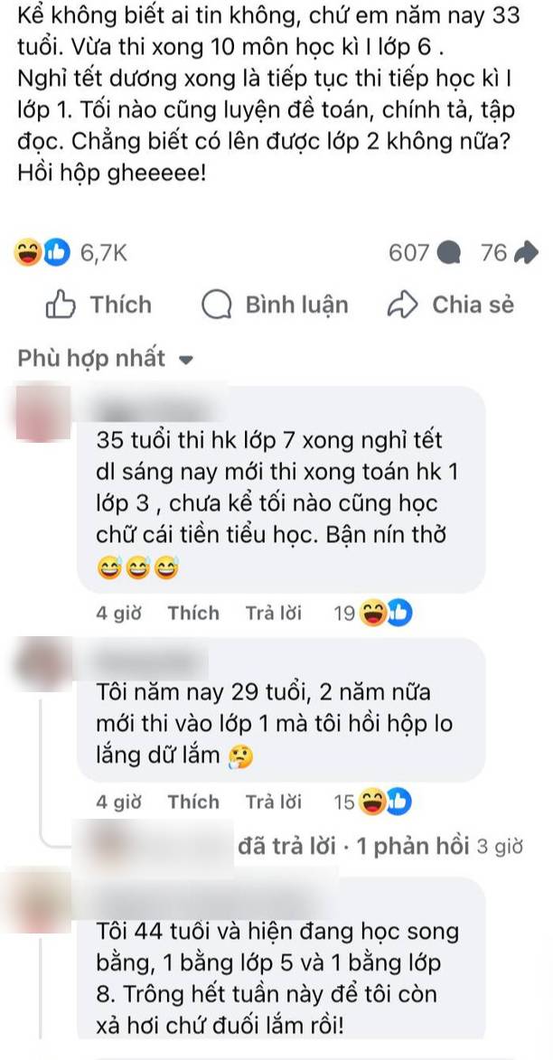 Hơn 30 tuổi thi học kỳ lớp 1 và áp lực học tập của phụ huynh Việt - Ảnh 1. Hơn 30 tuổi thi học kỳ lớp 1 và áp lực học tập của phụ huynh Việt - Ảnh 1.
