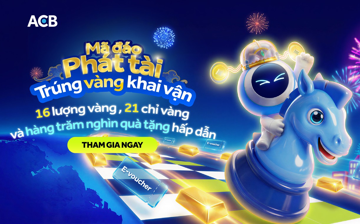 ACB ra mắt chương trình "Mã đáo phát tài", mang cơ hội "trúng vàng khai vận" dịp Tết Bính Ngọ 2026 - Ảnh 1.