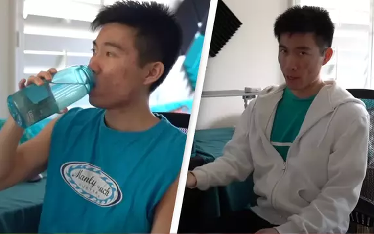 Chàng trai uống đủ nước 3 lít mỗi ngày trong 30 ngày , kết quả gây bất ngờ - Ảnh 1.