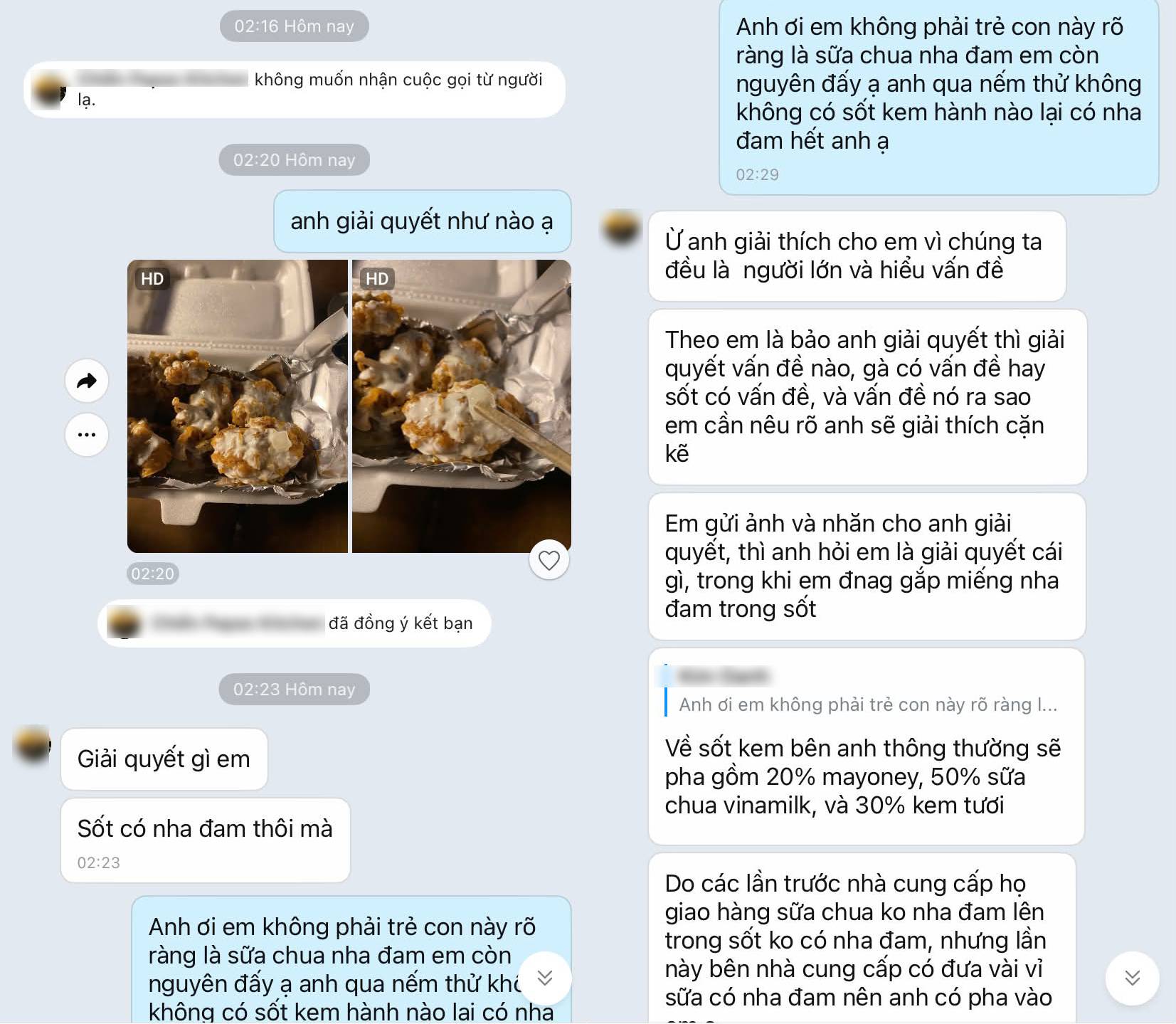 Khách hàng sốc khi gà rán sốt kem hành biến thành sữa chua nha đam - Ảnh 3.