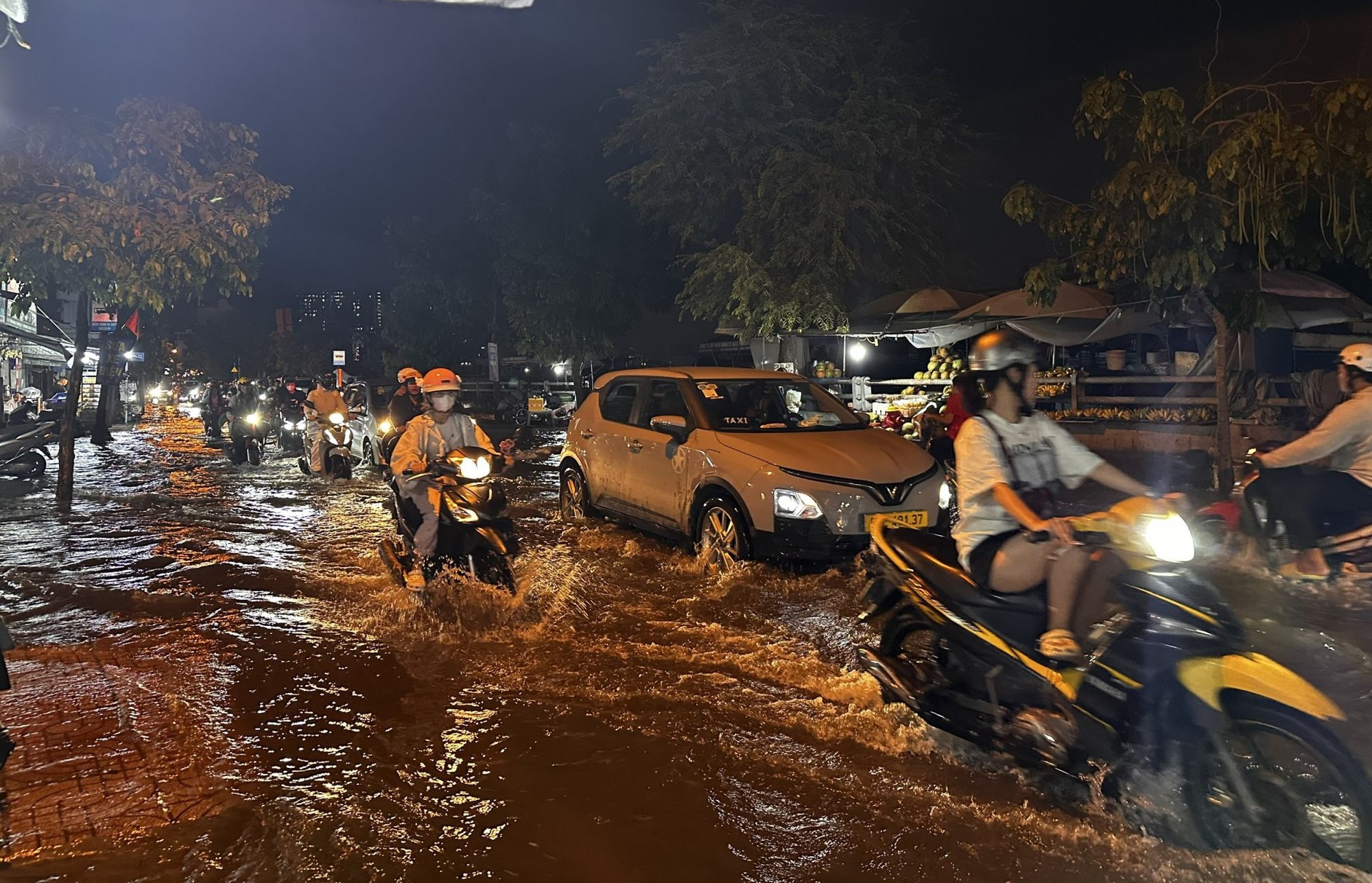 Triều cường 'nuốt' mặt tiền, tiểu thương chuyển lên app để "sống sót" - Ảnh 1. Triều cường 'nuốt' mặt tiền, tiểu thương chuyển lên app để "sống sót" - Ảnh 1.
