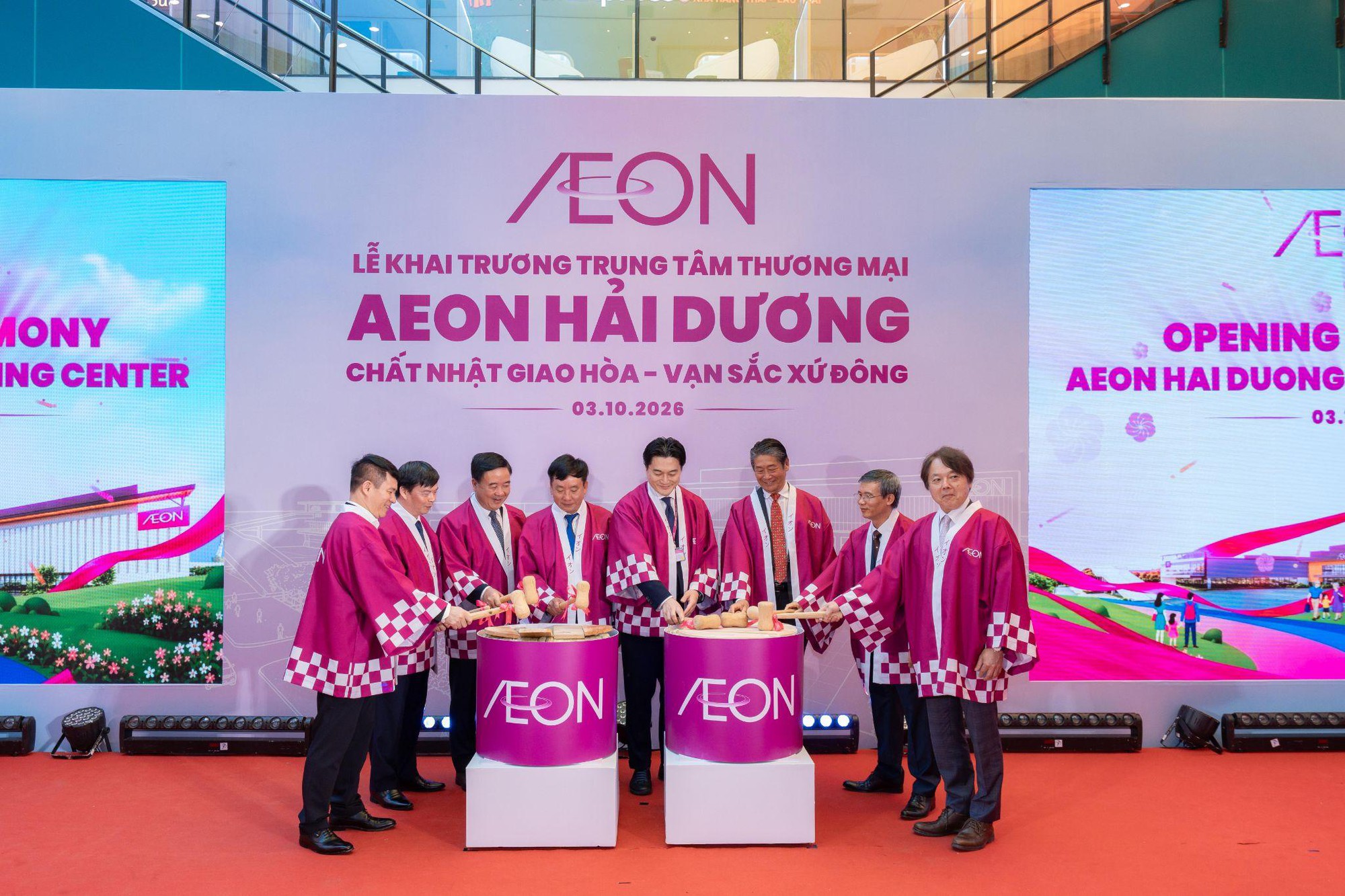 Lễ khai trương TTTM AEON Hải Dương: Mở ra không gian trải nghiệm chuẩn Nhật Bản - Ảnh 1. Lễ khai trương TTTM AEON Hải Dương: Mở ra không gian trải nghiệm chuẩn Nhật Bản - Ảnh 1.