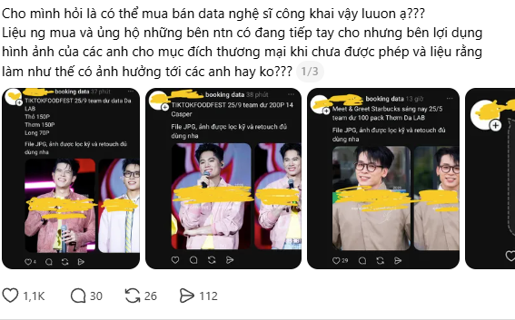 Phía sau những dòng “dư data, ib booking” rộ lên trên Threads: Cơn sốt ảnh sao Việt và vùng xám của văn hóa người hâm mộ - Ảnh 2.