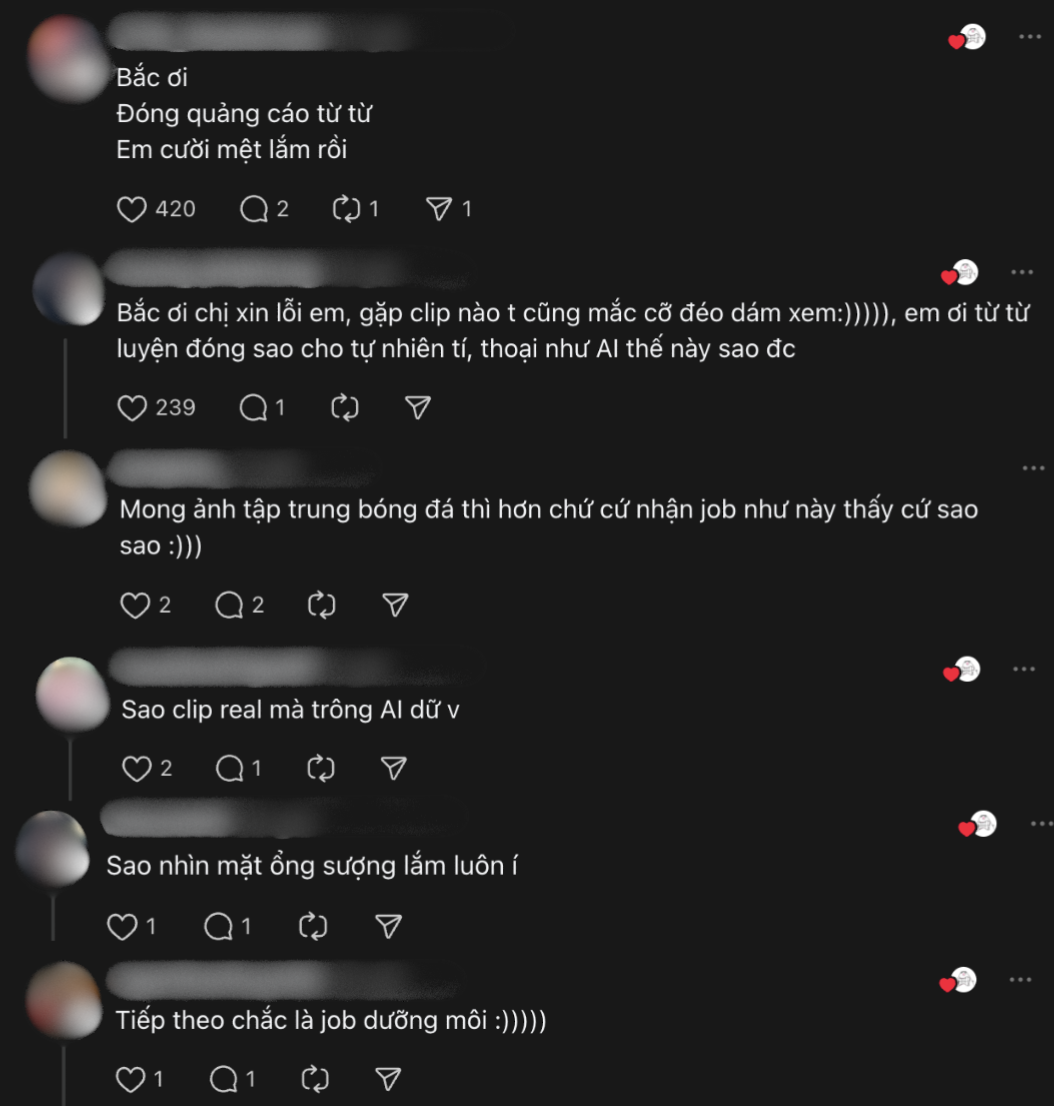 Dân mạng cười ngất khi Đình Bắc quảng cáo kem chống nắng mà nhìn đơ hơn cả AI- Ảnh 4.