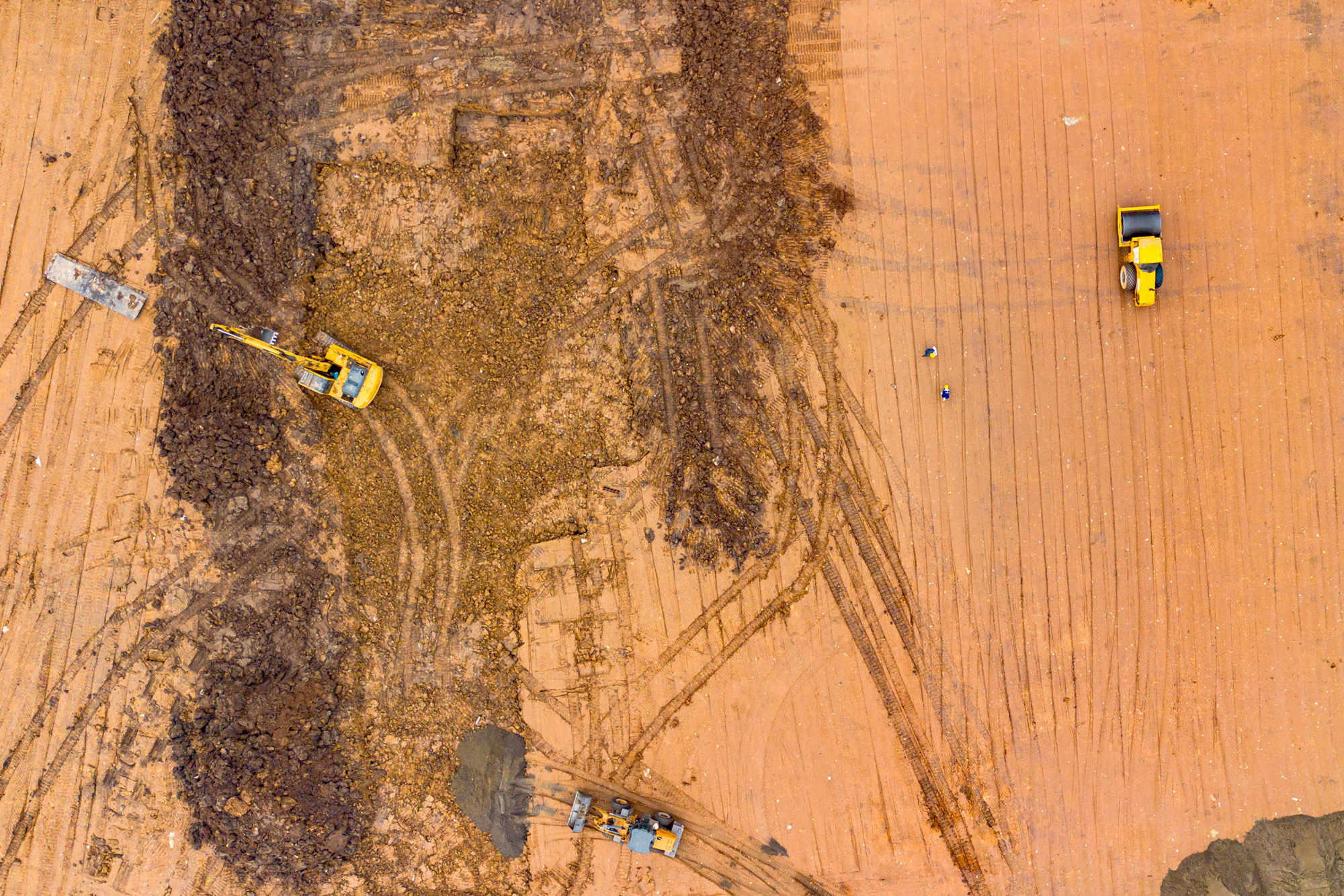 Toàn cảnh công trường sân vận động 60.000 chỗ lớn thứ 2 Việt Nam: Có mặt bằng 