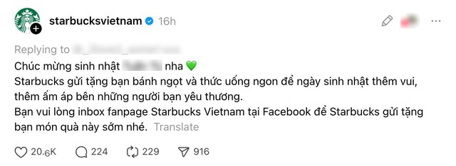 Comment chấn động của Starbucks Việt Nam đang khiến dân mạng chia sẻ chóng mặt: 1 bài đăng được 1 cốc nước?- Ảnh 2.