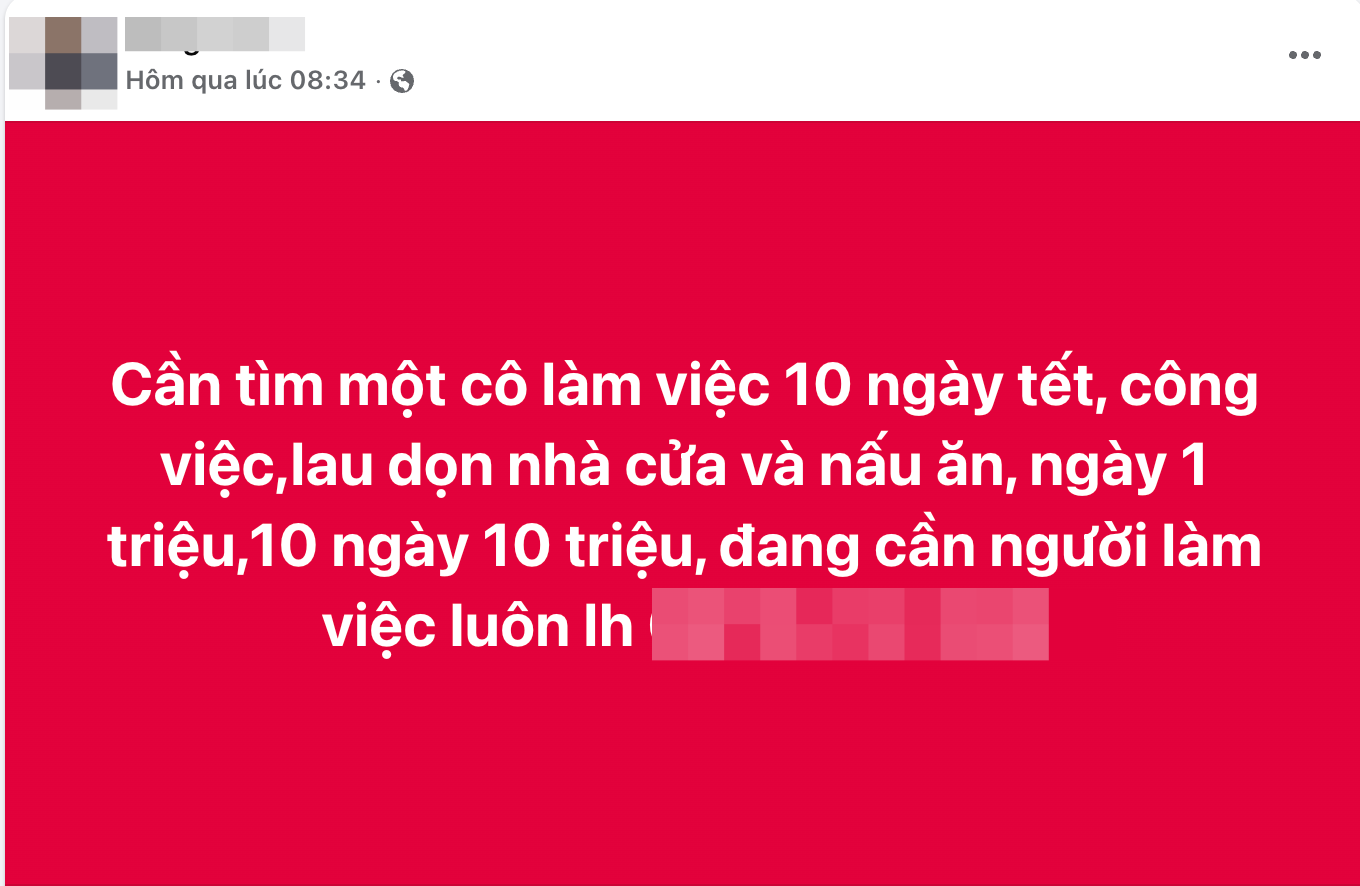 Giá dịch vụ dọn nhà Tết 2026 tại TP . HCM và Hà Nội: Cao điểm và khó khăn tìm người làm - Ảnh 7. Giá dịch vụ dọn nhà Tết 2026 tại TP . HCM và Hà Nội: Cao điểm và khó khăn tìm người làm - Ảnh 7.