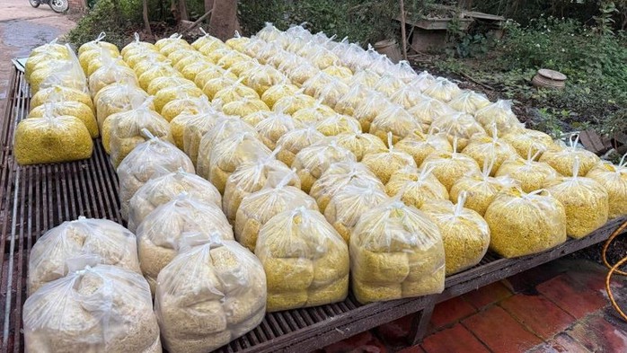 Trộn chất cấm độc hại để chế biến riềng xay bán người dân chế biến thức ăn - Ảnh 2.