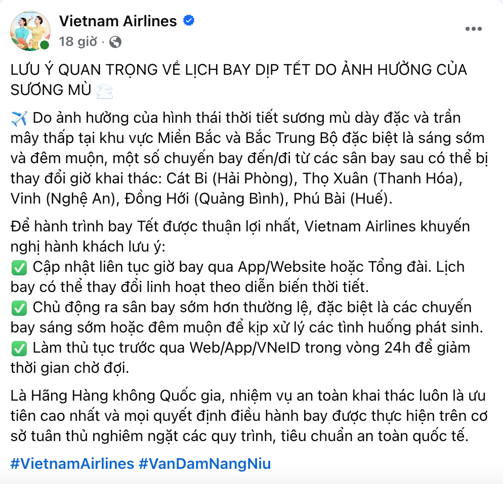 Vietnam Airlines cảnh báo khẩn tới hành khách bay Tết, thực hiện ngay nếu không muốn mất tiền oan - Ảnh 2.
