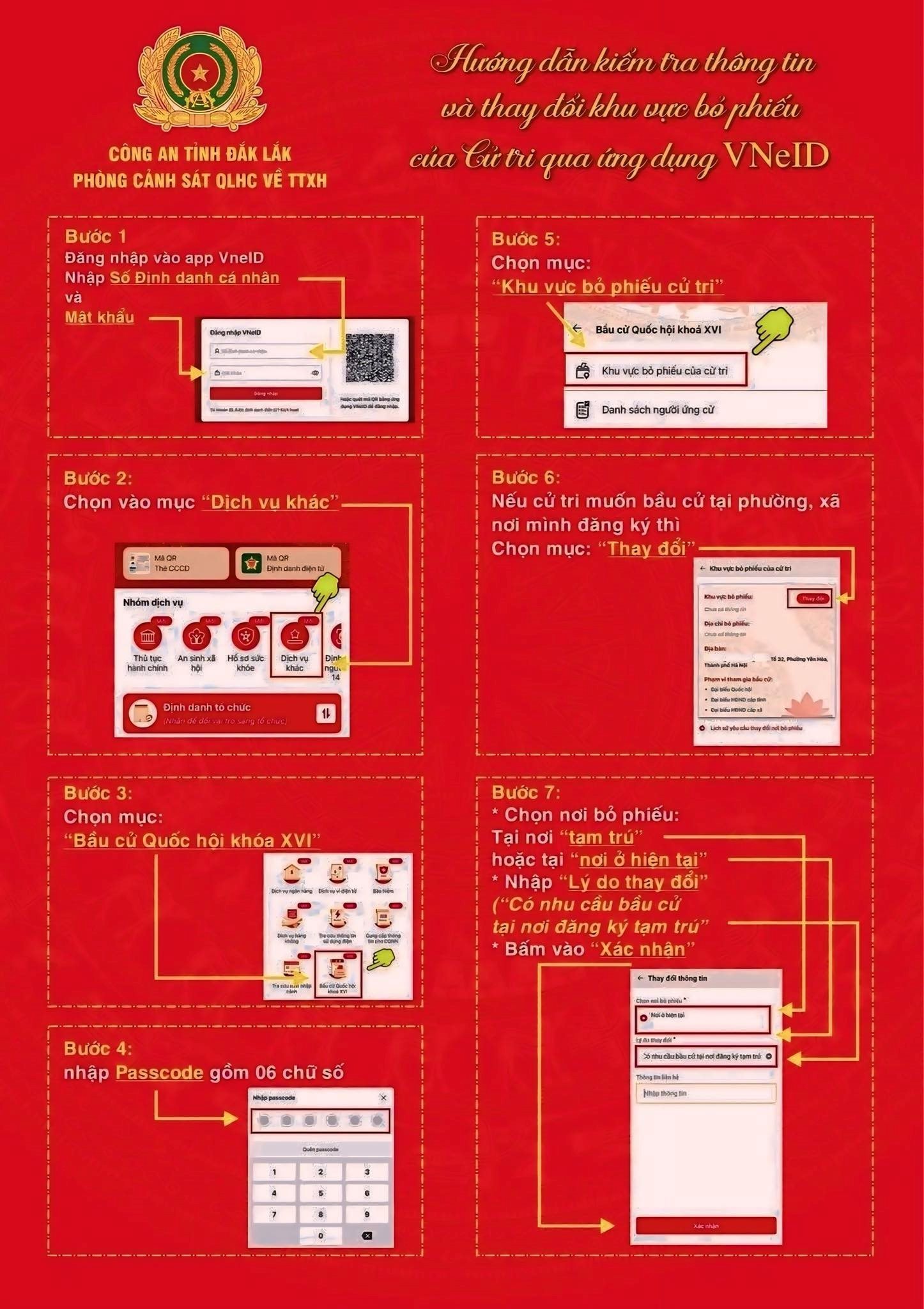 Công an khuyến nghị kiểm tra thông tin VNeID để thay đổi khu vực bỏ phiếu - Ảnh 2.
