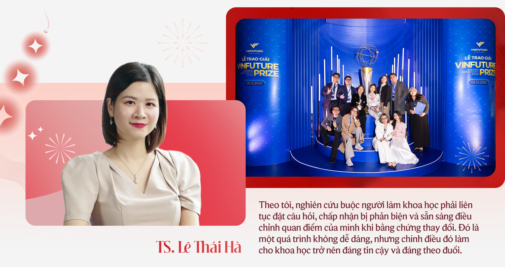 Tiến sĩ nằm trong top 1% nhà khoa học có ảnh hưởng thế giới, Giám đốc điều hành Quỹ VinFuture - Lê Thái Hà: Chủ động làm chủ nhịp đi của chính mình - Ảnh 3.