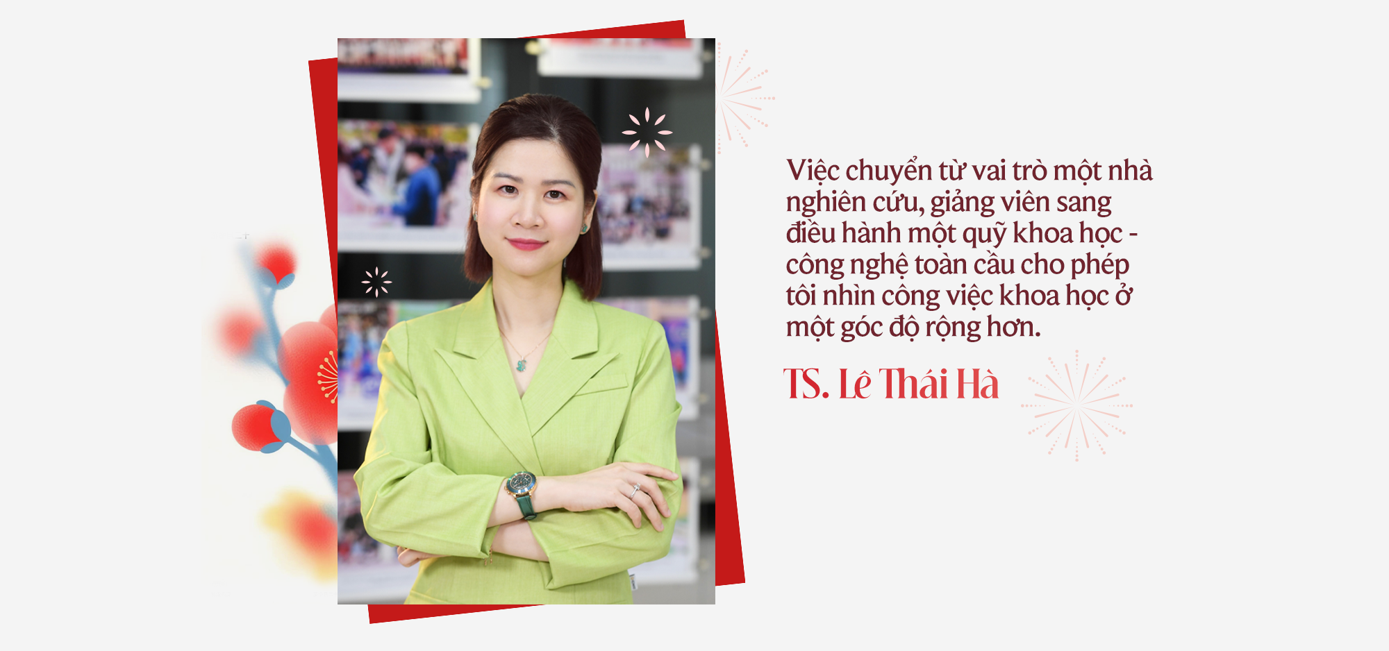 Tiến sĩ nằm trong top 1% nhà khoa học có ảnh hưởng thế giới, Giám đốc điều hành Quỹ VinFuture - Lê Thái Hà: Chủ động làm chủ nhịp đi của chính mình - Ảnh 5.