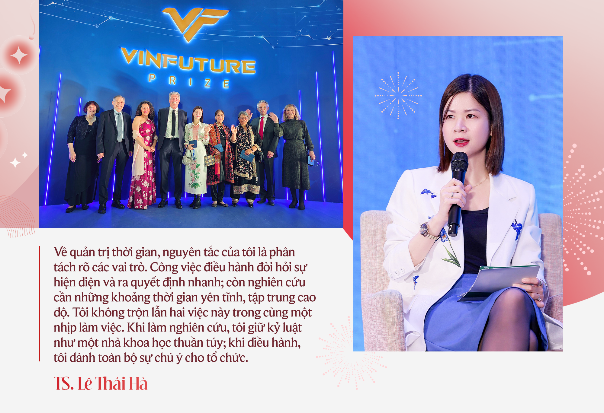 Tiến sĩ nằm trong top 1% nhà khoa học có ảnh hưởng thế giới, Giám đốc điều hành Quỹ VinFuture - Lê Thái Hà: Chủ động làm chủ nhịp đi của chính mình - Ảnh 7.