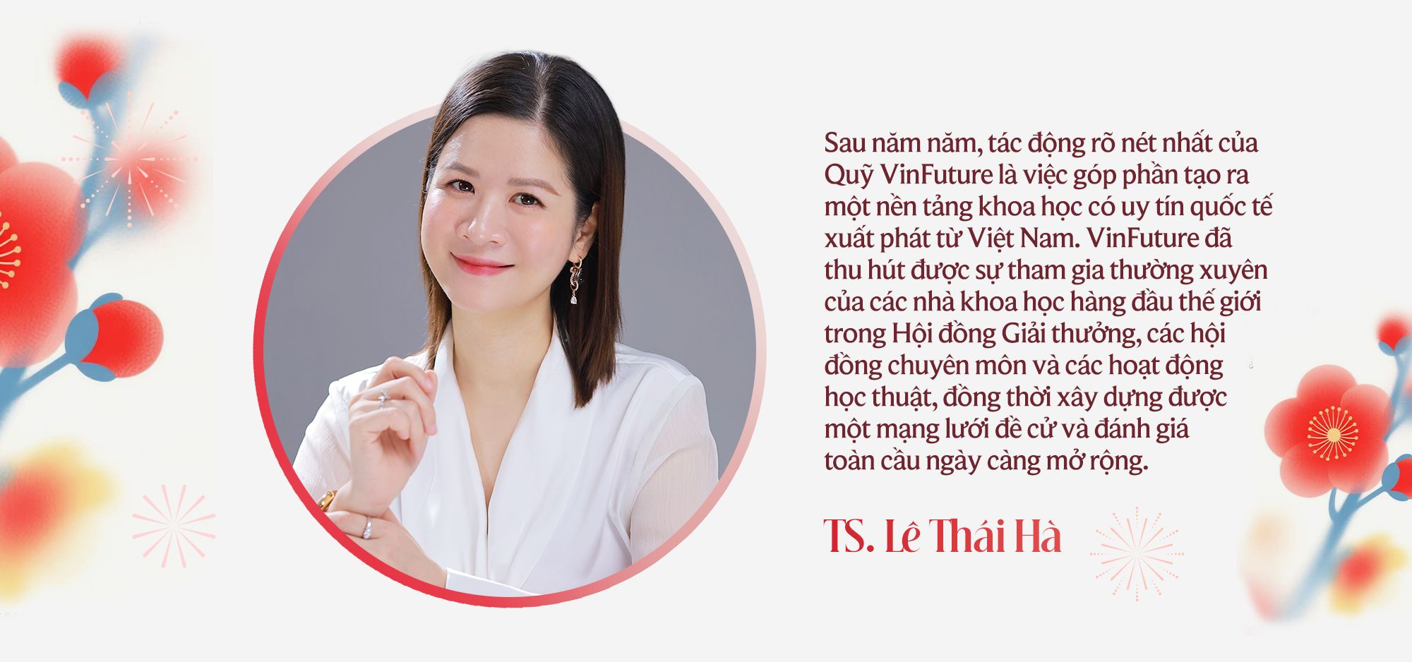 Tiến sĩ nằm trong top 1% nhà khoa học có ảnh hưởng thế giới, Giám đốc điều hành Quỹ VinFuture - Lê Thái Hà: Chủ động làm chủ nhịp đi của chính mình - Ảnh 8.