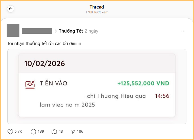 Có “tí thưởng Tết”, Threads rộn ràng hẳn lên: 6 tháng lương, tiền trăm triệu, quá đã!