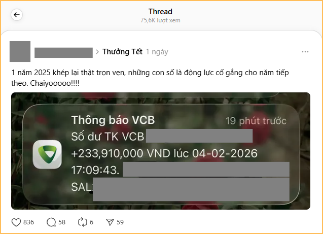 Có “tí thưởng Tết”, Threads rộn ràng hẳn lên: 6 tháng lương, tiền trăm triệu, quá đã!