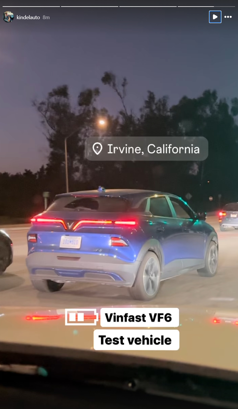 VinFast VF 7 xuất hiện trên đường phố Mỹ , chuẩn bị ra mắt thị trường 2026 - Ảnh 4.