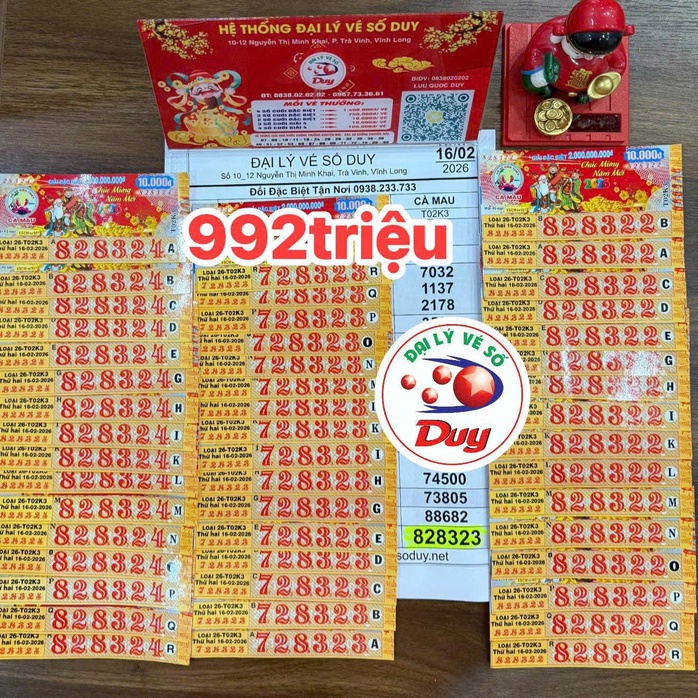 Xổ số miền Nam ngày 16 - 2: Trúng độc đắc 6 tỉ đồng tại đại lý vé số Duy - Ảnh 3.