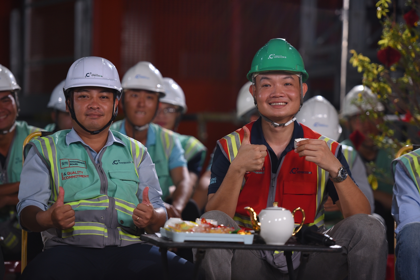 Lãnh đạo Coteccons cùng 3 . 500 Công nhân đón Tết 2026 tại dự án APEC 2027 - Ảnh 3. Lãnh đạo Coteccons cùng 3 . 500 Công nhân đón Tết 2026 tại dự án APEC 2027 - Ảnh 3.