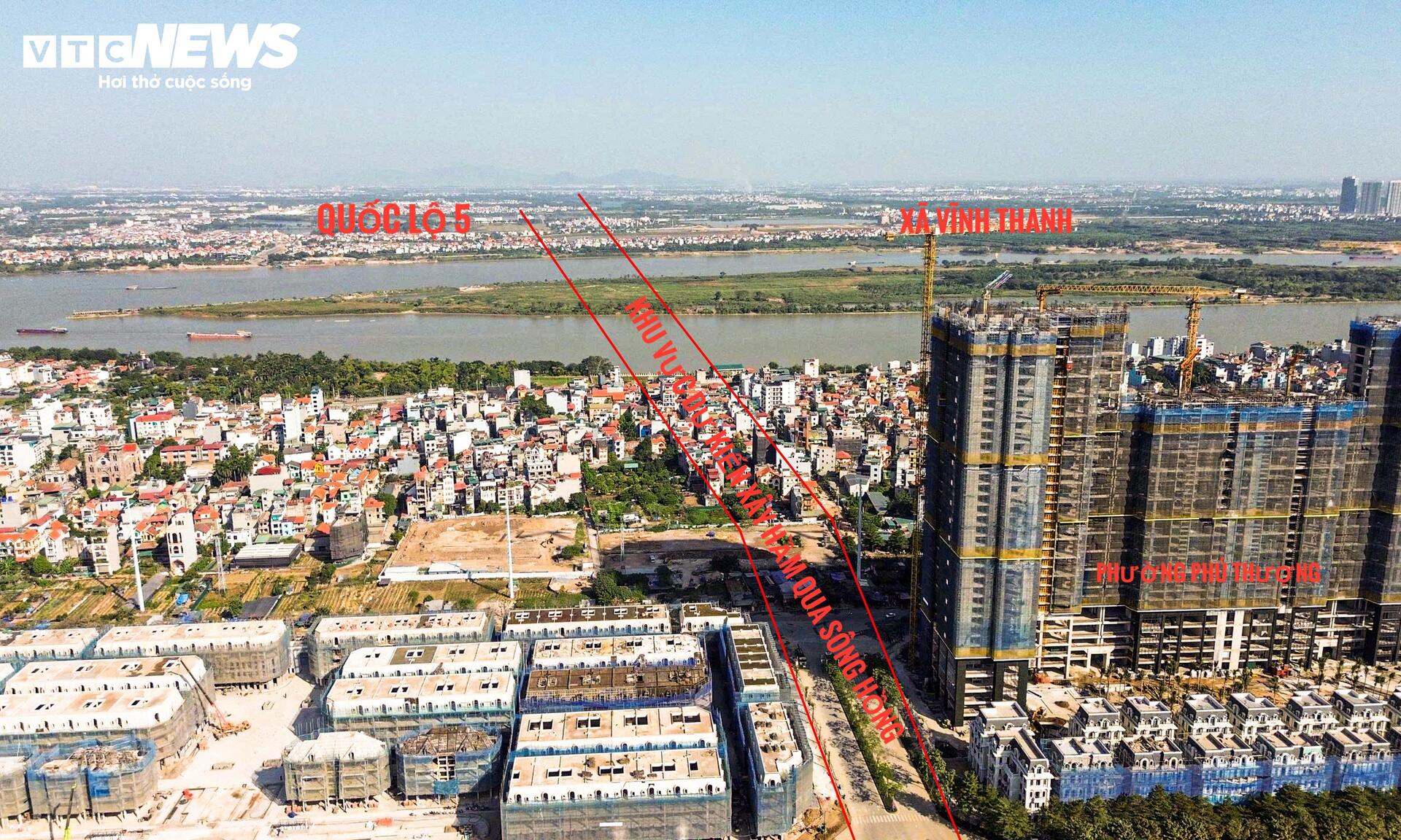 Cận cảnh hầm đường bộ sông Hồng quy mô lớn tại Hà Nội năm 2026 - Ảnh 4. Cận cảnh hầm đường bộ sông Hồng quy mô lớn tại Hà Nội năm 2026 - Ảnh 4.