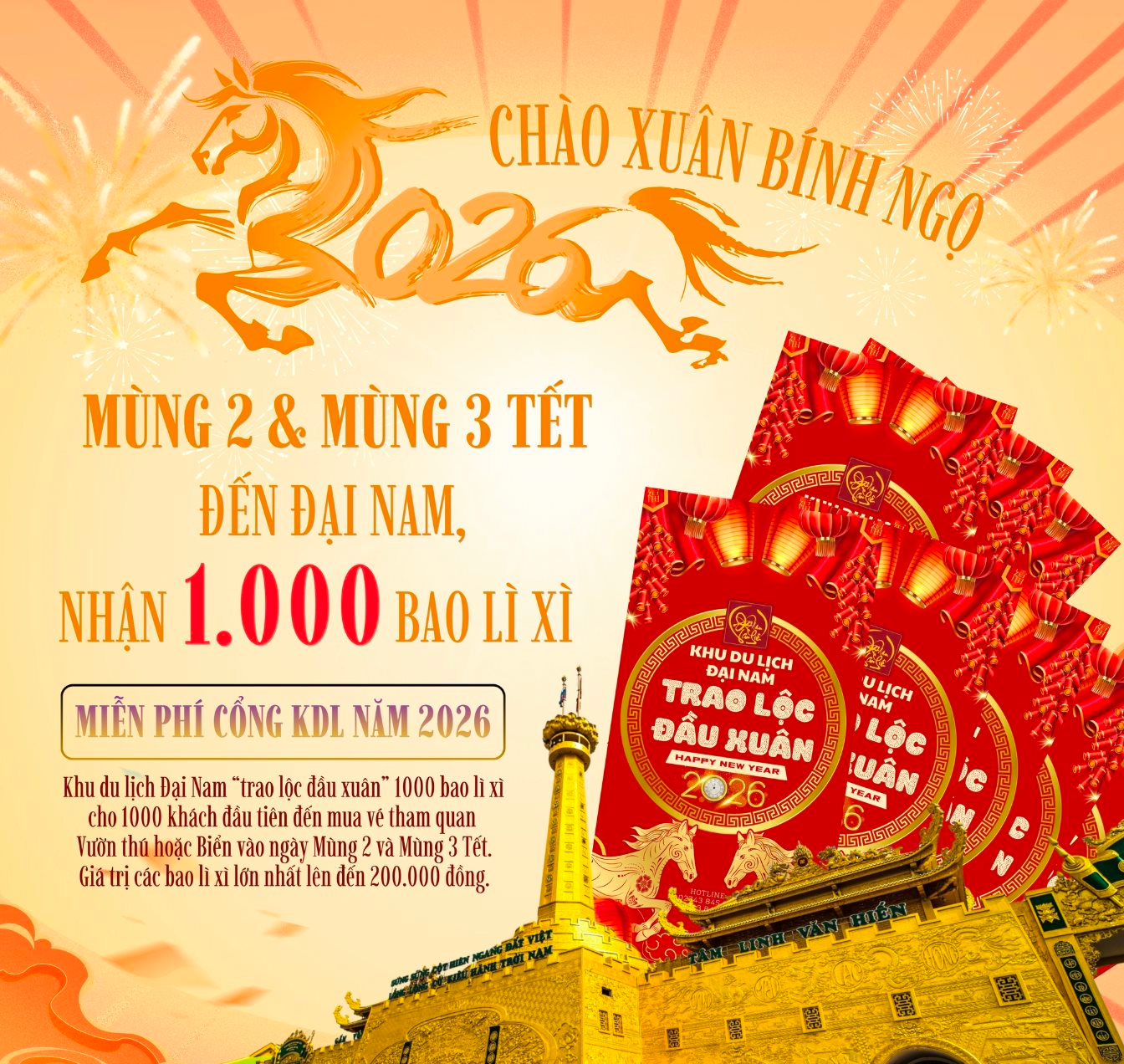 Khu du lịch Đại Nam phát lộc Tết 2026 với nhiều hoạt động giải trí hấp dẫn - Ảnh 3.