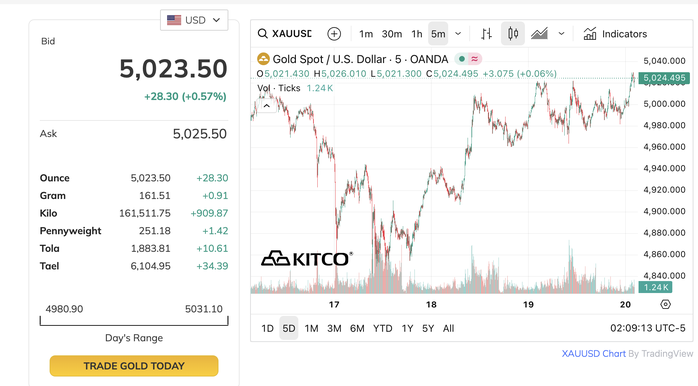 Dự báo giá vàng 2026: ANZ và UBS cùng nhận định tăng trưởng mạnh mẽ - Ảnh 2.